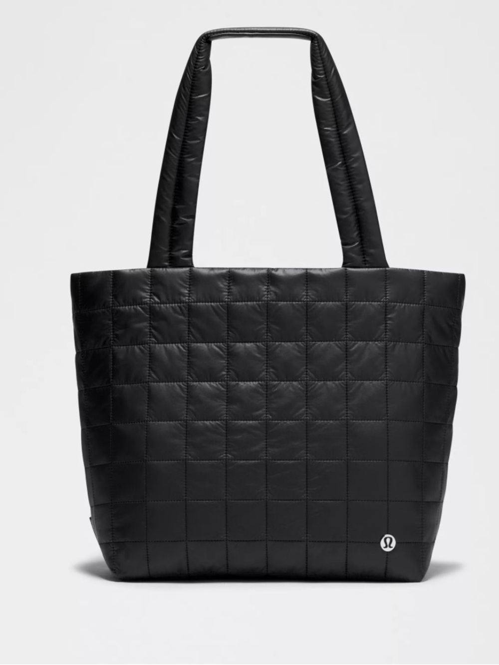 Lululemon Black Quilted Grid Tote 12L